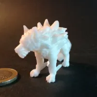 Ice Wolf - Monstrous Creature - PRESUPPORTED - 32mm Scale-2