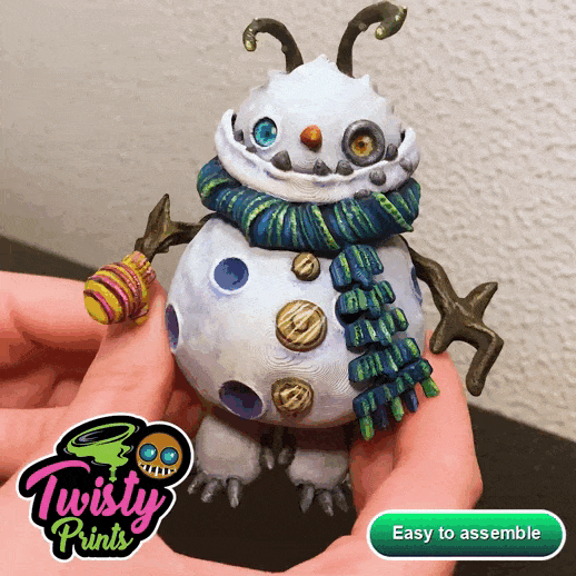 ☃️ARTICULATED MONSTER SNOWMAN - XMAS TREE ORNAMENT☃️
