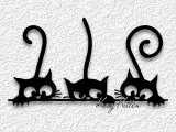 kitty cat wall art kittens home decor-0