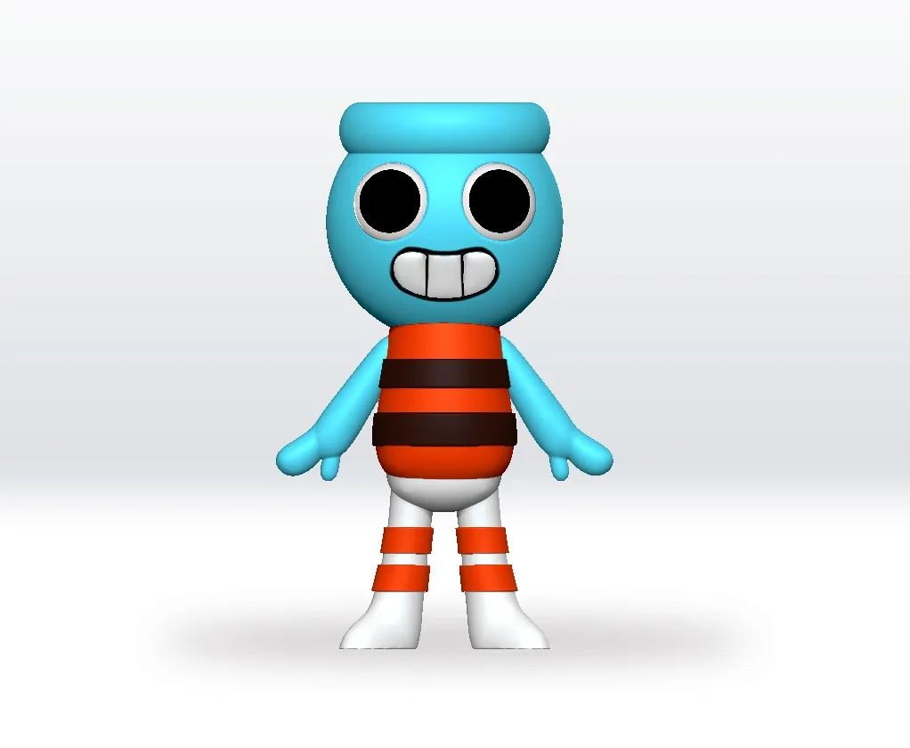 Finn 3D STL Model Dandy"s world STL file 3D Model Fanart