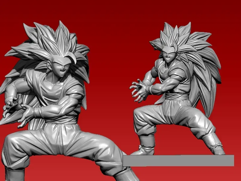 Super Saiyan God - Dragon ball Z - statue - 3D print