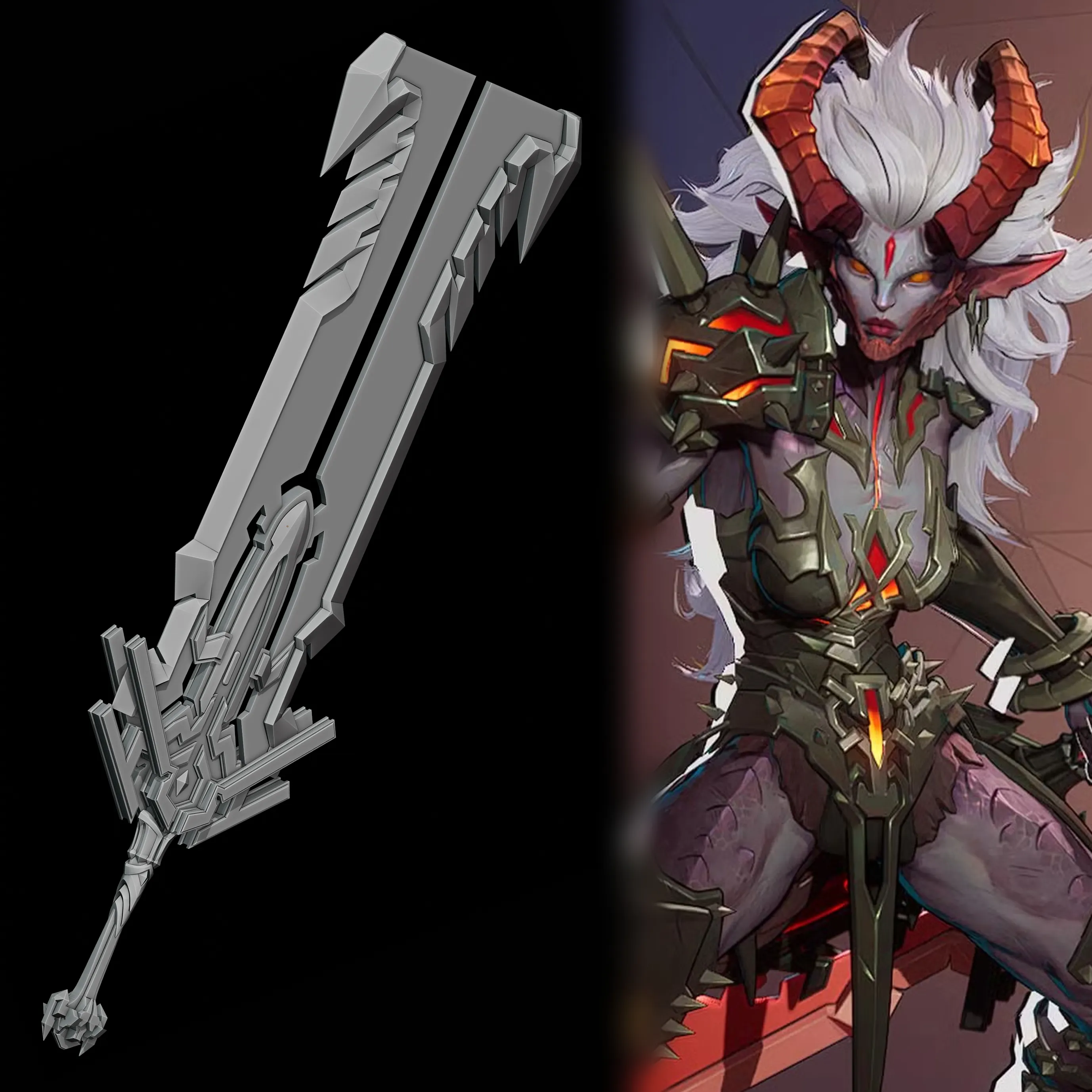 Magik Demon - Sword - Marvel Rivals Cosplay Prop
