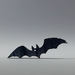 Text Flip: Spooky - Bat 3d model
