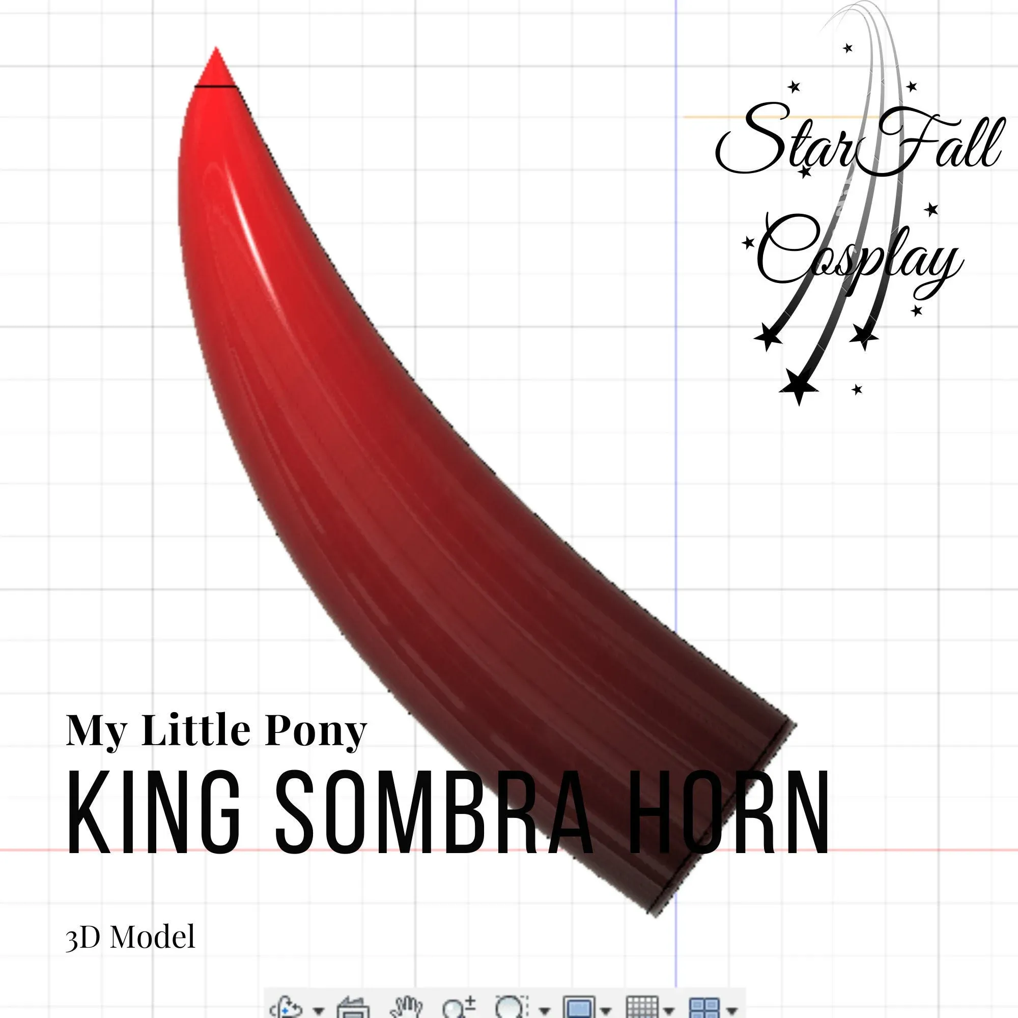 King Sombra Horn 3D Model