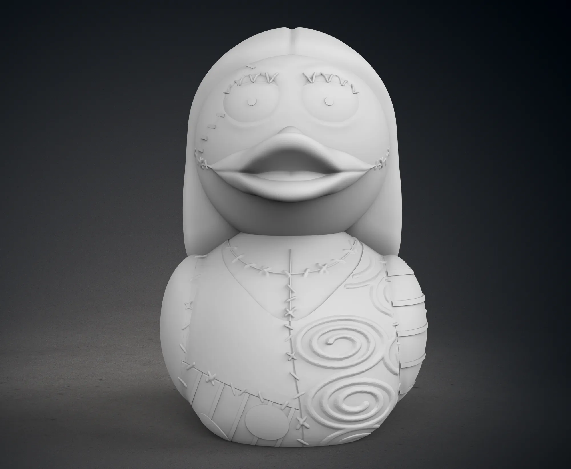 Cute Jack and Sally Skellington Rubber Ducks
