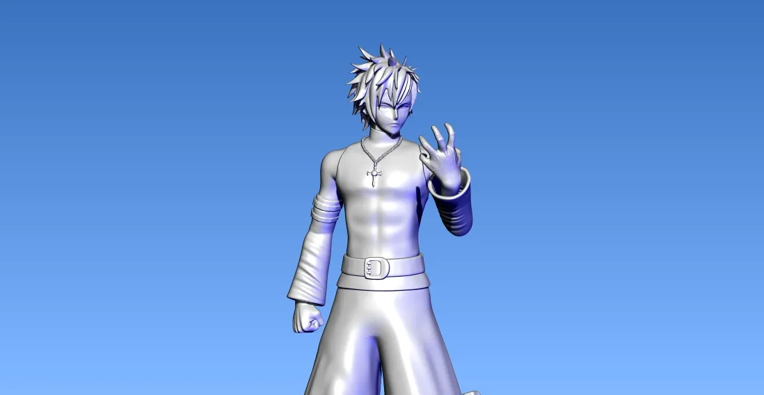 Characters & Creatures STL Download - Fairy Tail - Gray Fullbuster