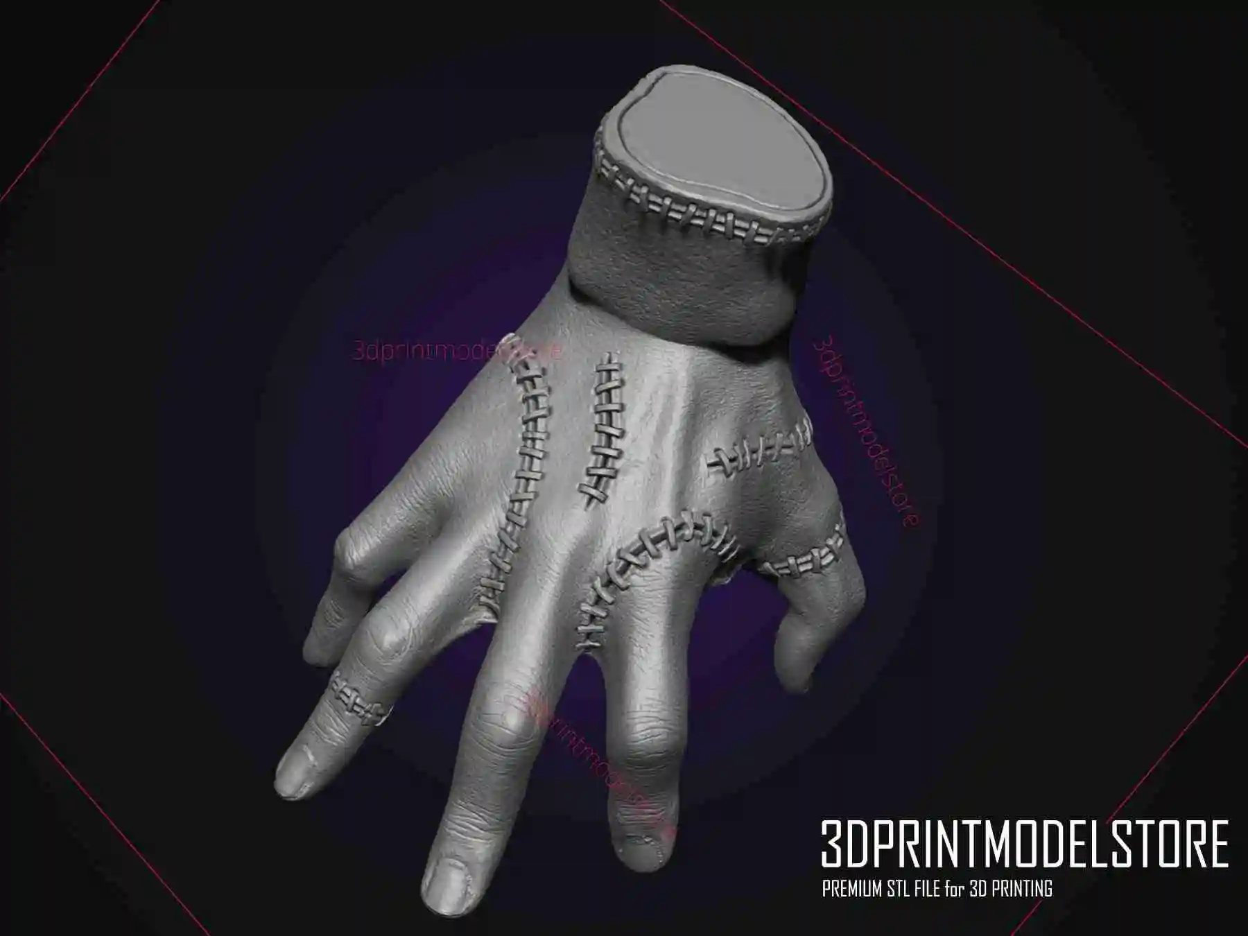 thing hand addams 3D model 3D printable