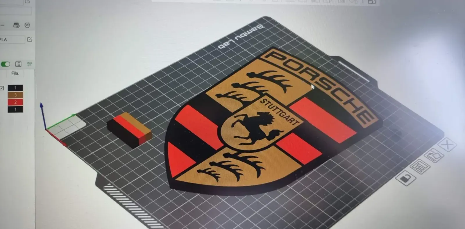 Porsche logo multicolour