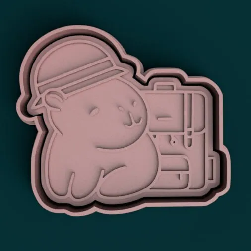Cortante + Estampa de Carpincho / Capybara Cutter + Stamp
