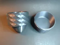 Self Watering Draining Low Poly Spiral Twist Planter Pot-5