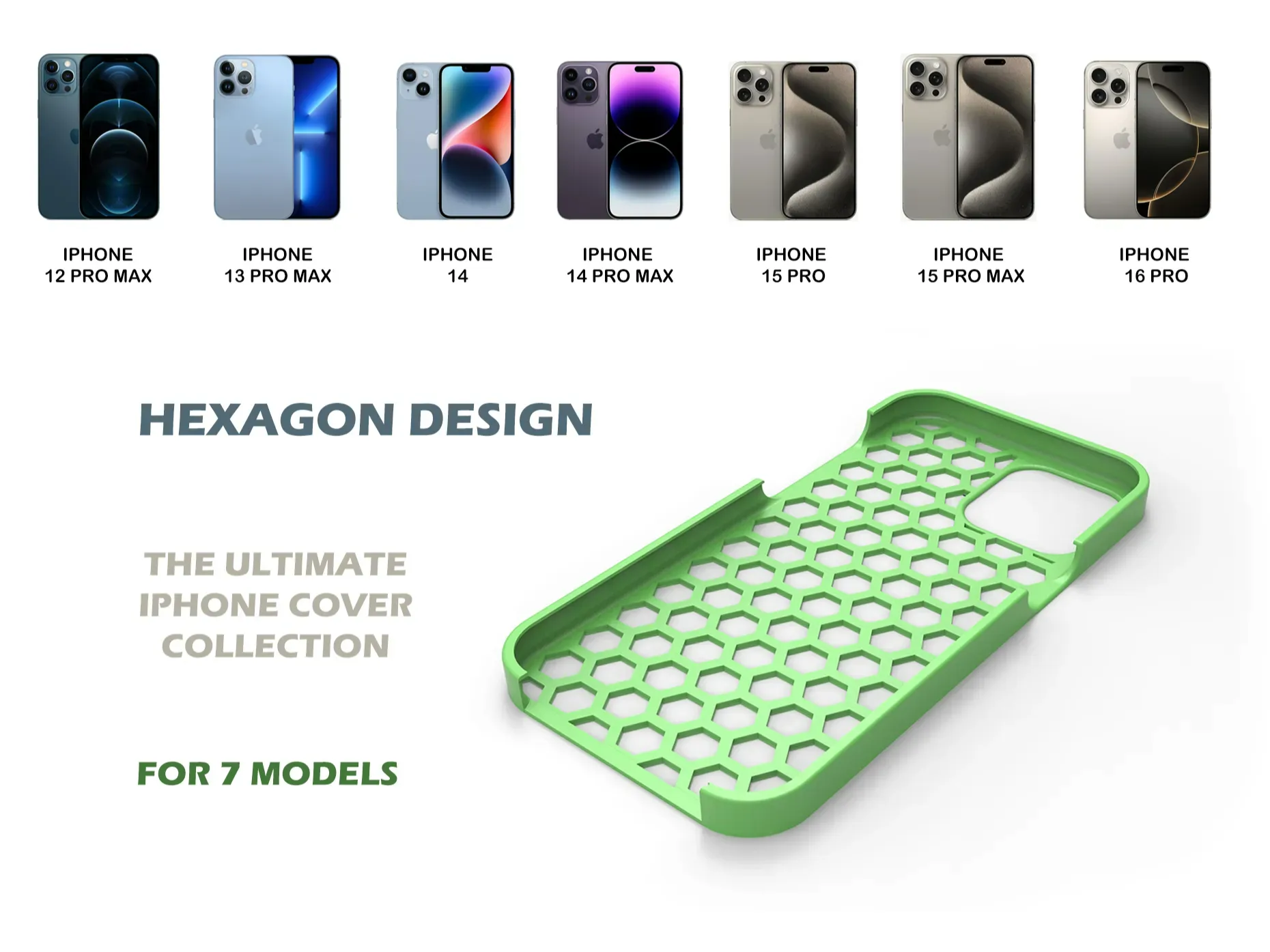 IPHONE 12/13/14/15/16 Hexagonal Cover Collection