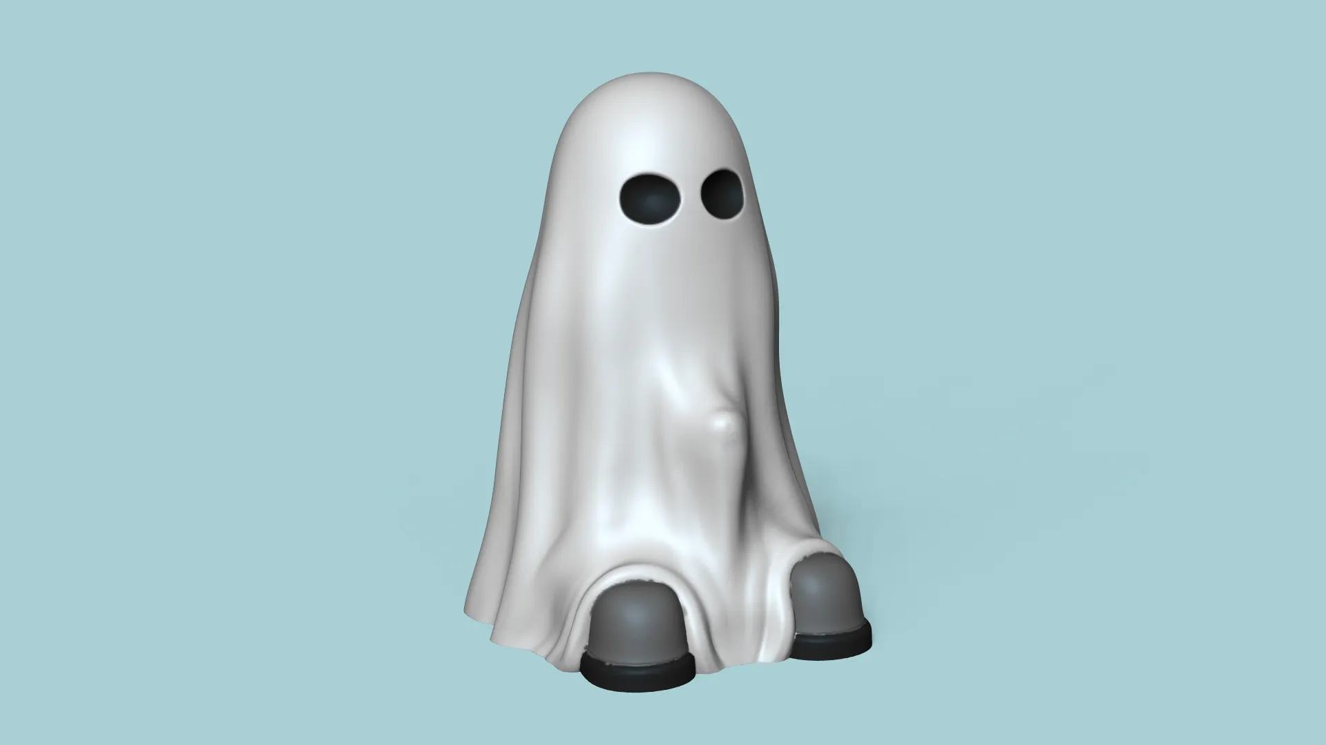 Funny Naughty Ghost Halloween - Creative Decor Keychain