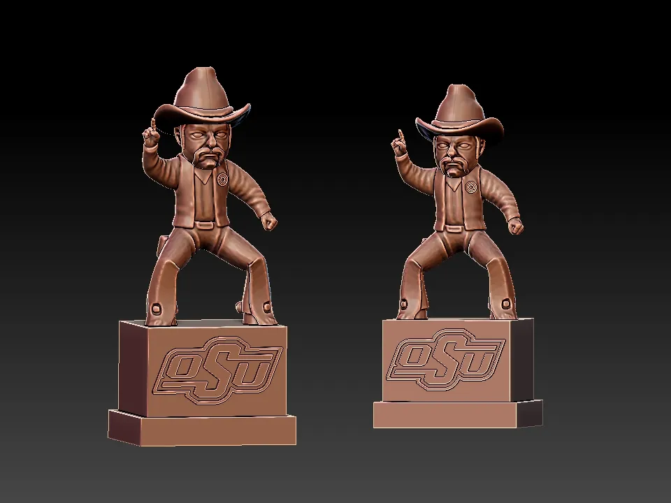 NCAA - Pistol Pete - Oklahoma State University mascot - 3d p