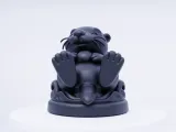 Cute Otter Floating Pose Cute Otter Floating Pose-3