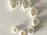 Monstera clay cutter, tiny earring cutter, monstera, leaf-3