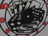 casino wall clock 2-7