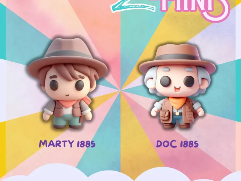 MARTY MCFLY - EMMET BROWN FAR WEST, Z-MINIS