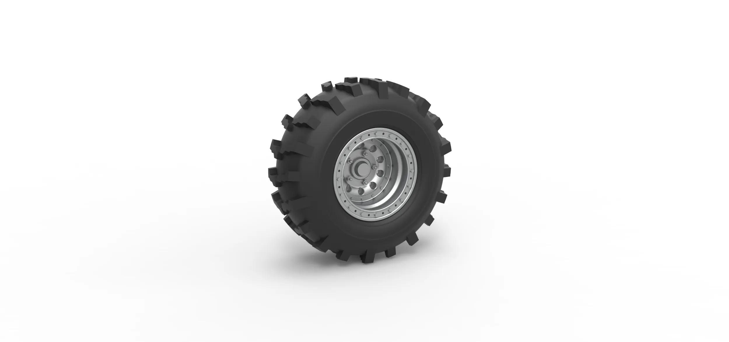 Front wheel from Mud dragster Version 3 Scale 1:25