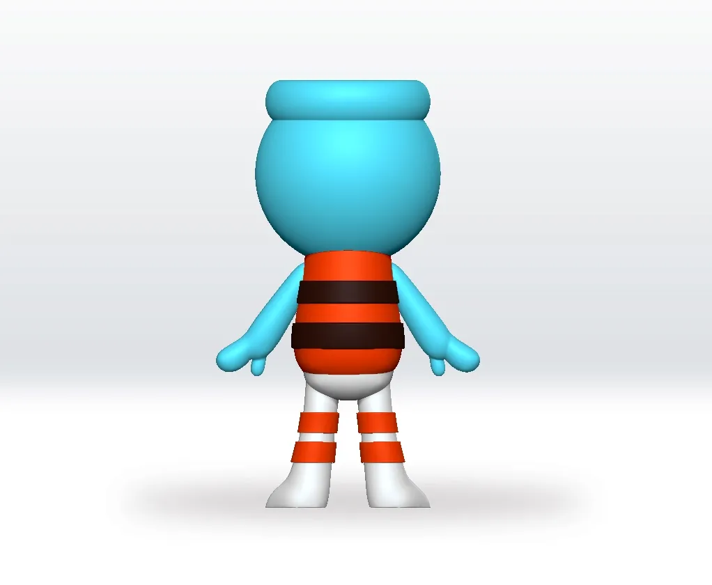 Finn 3D STL Model Dandy"s world STL file 3D Model Fanart