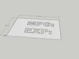 MFG , EXP Plate-1