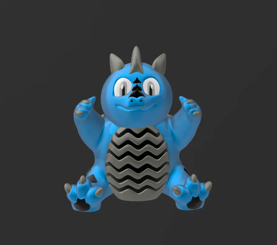 Pokemon style dino
