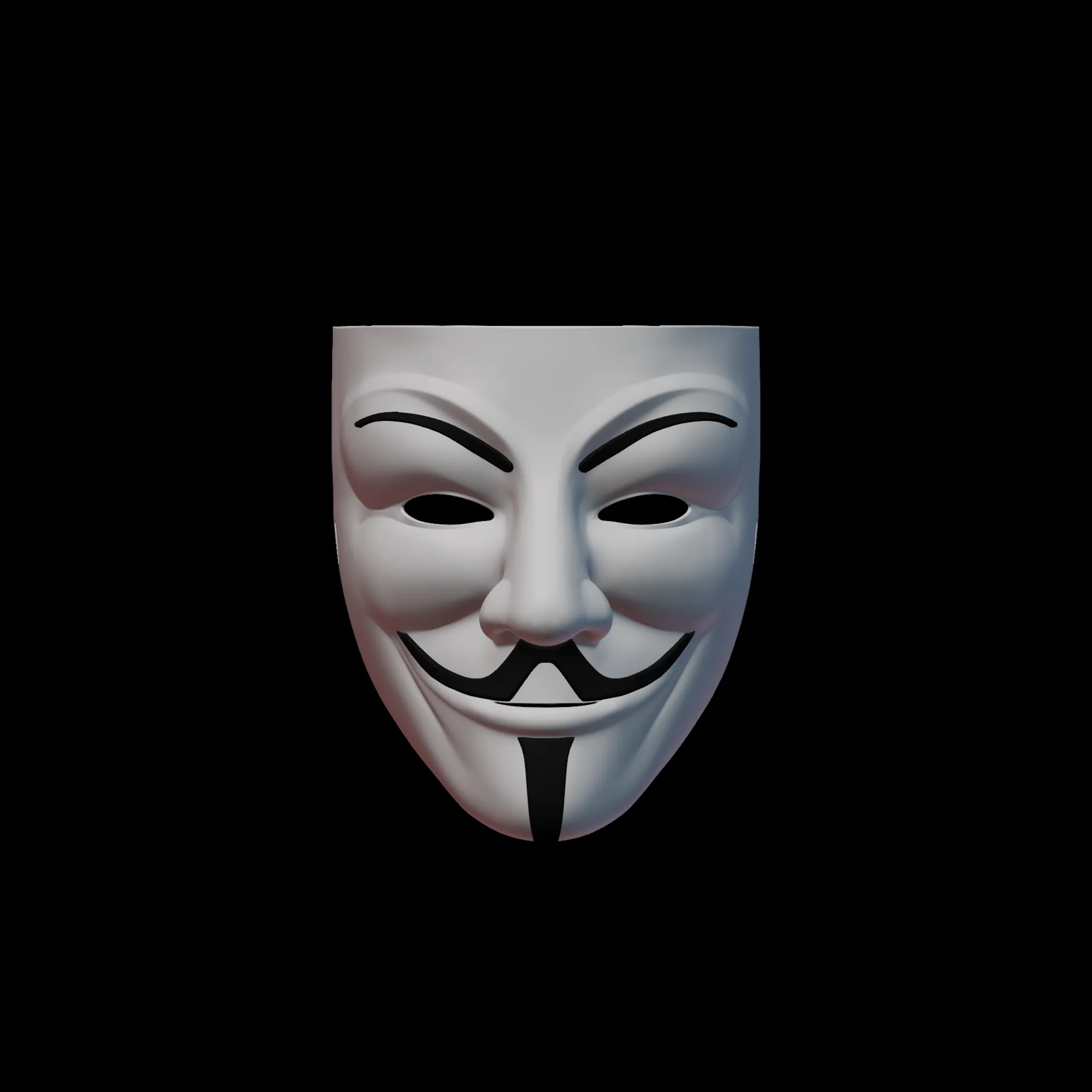 Guy Fawkes Mask | 3D models download | Creality Cloud