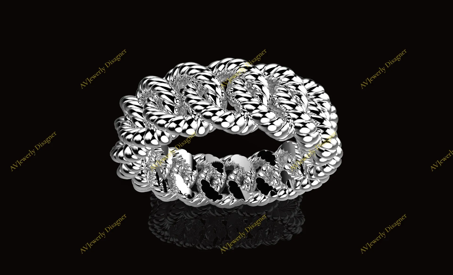 Anneau cubain stl