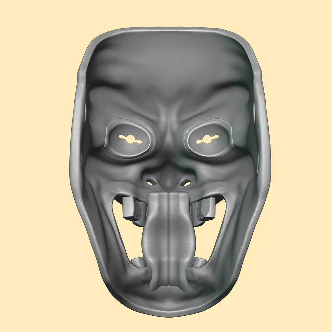 Clown Joker Oni Mask 3D print model