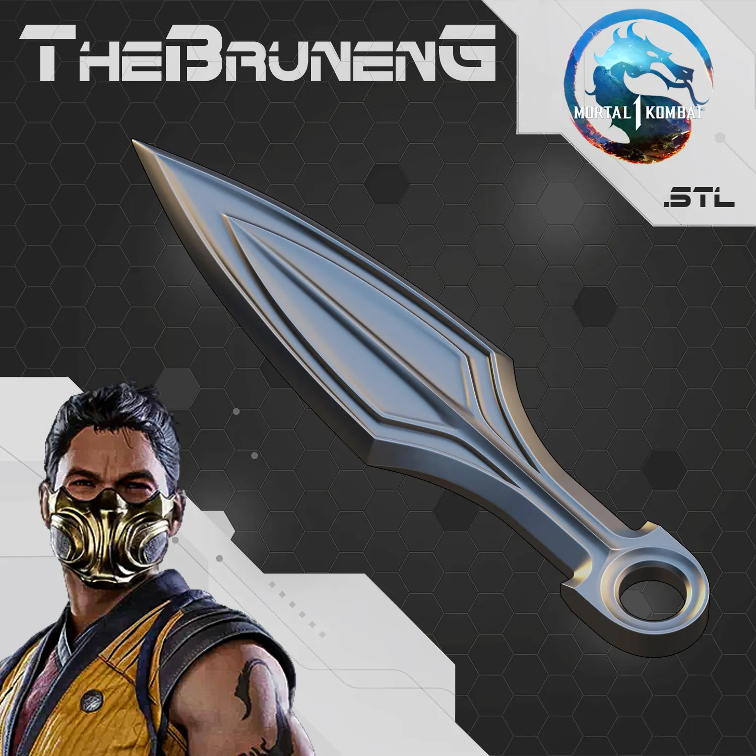 Mortal Kombat 1 MK12 Scorpion kunai spear weapon