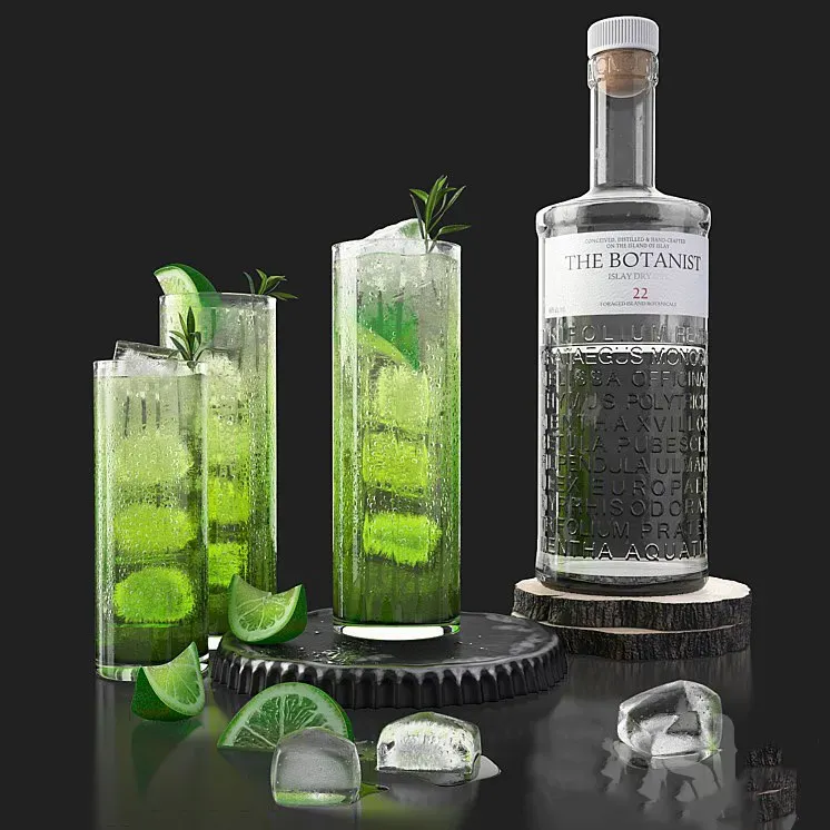 The Botanist cin ve mojito, buzlu