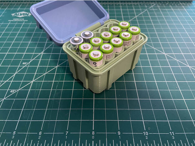 AA Battery Storage Box x15