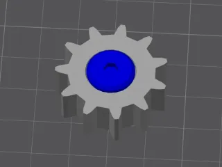 Gear Print In Place Pencil Spinner