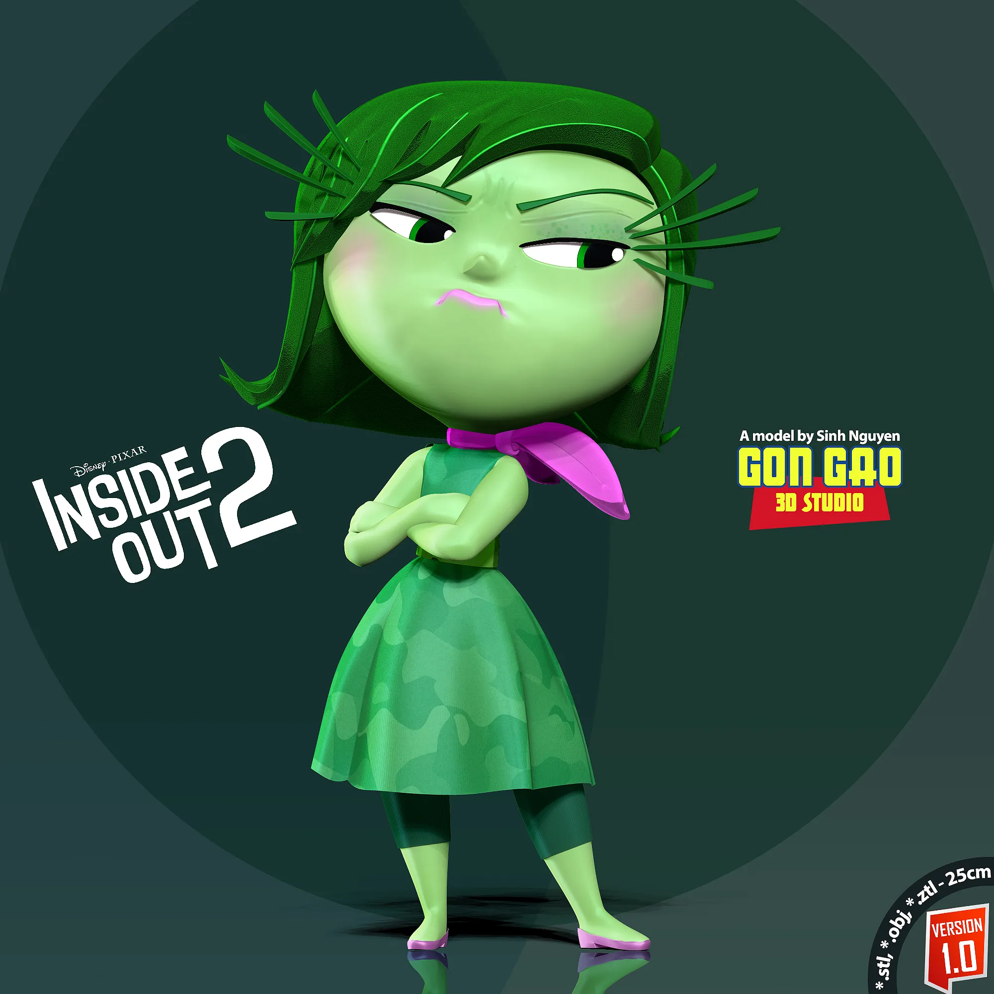 Disgusto - Fanart di Inside Out 2