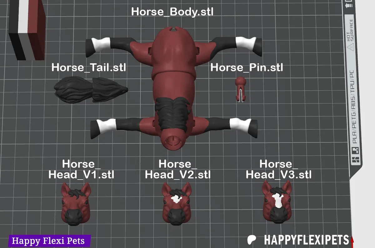 Horse the lifelike flexi toy
