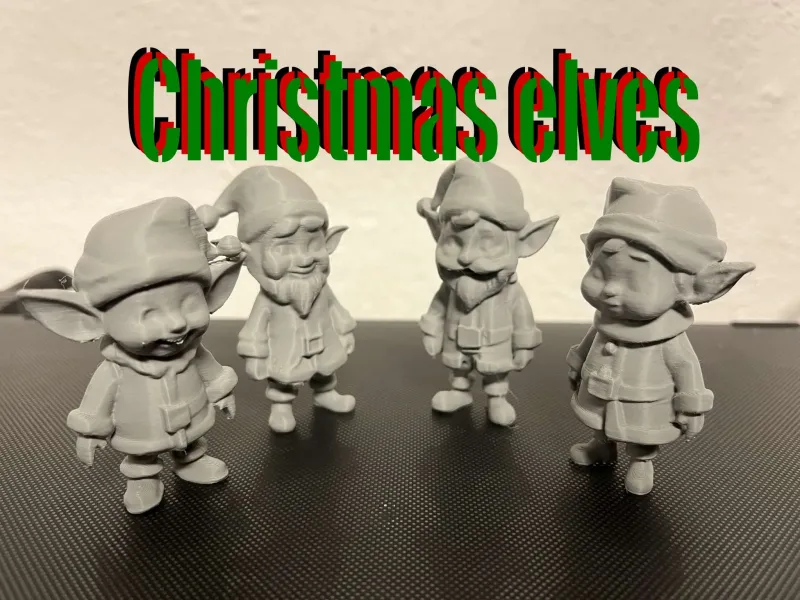 Elfes de Noël, nains, aides du Père Noël