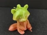 Low poly racoon keychain-3