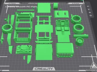 2-door JEEP w removable HARDTOP - Fully printable