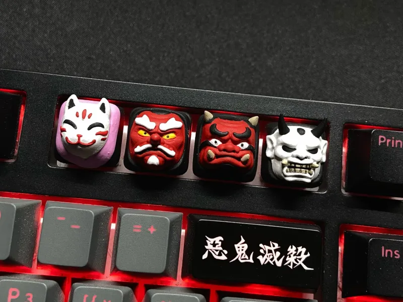 Japanse Maskers Toetsenkapjes - Mechanisch Toetsenbord