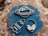 Conjunto de Cortadores de Biscoitos Tema Espacial-4