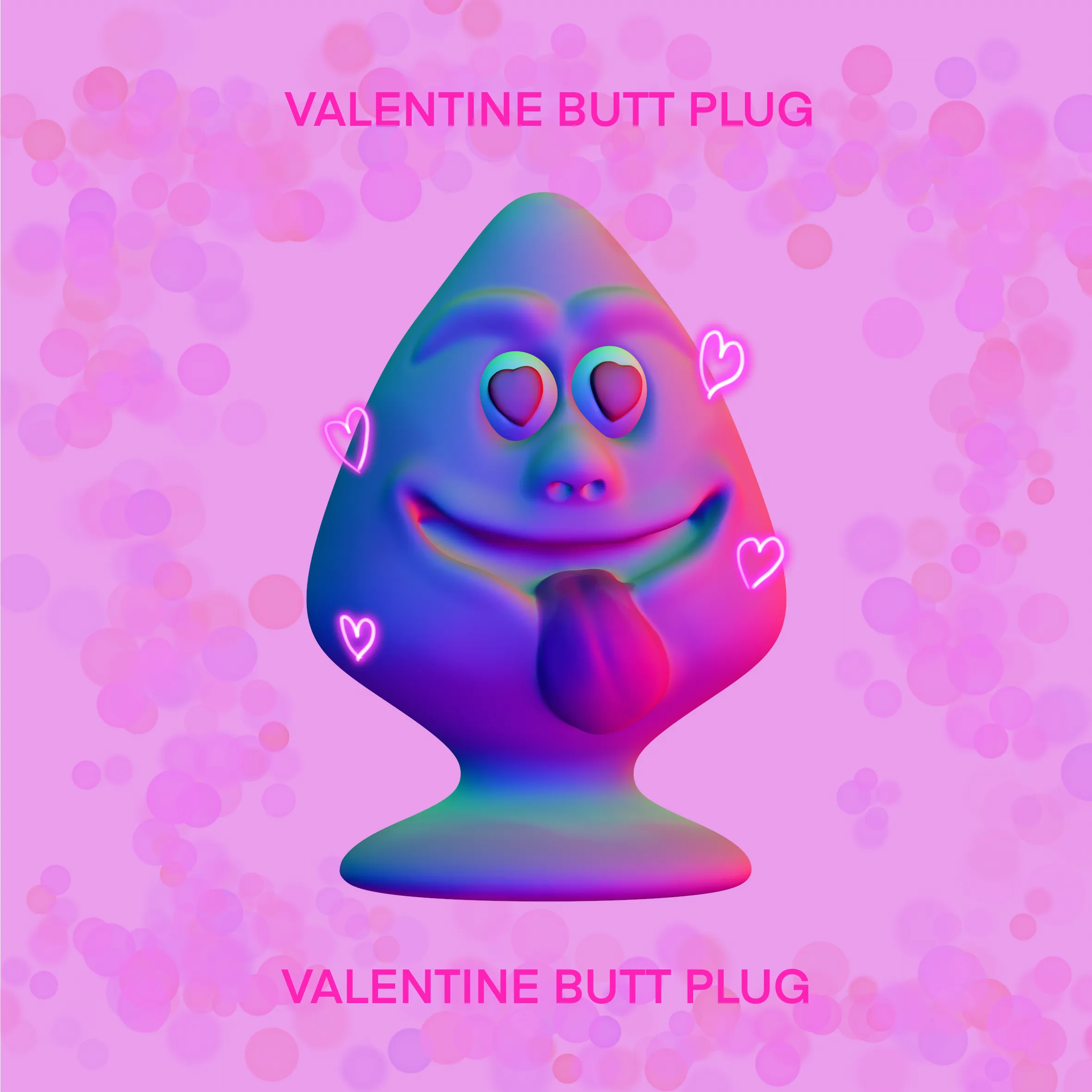 Valentine butt plug