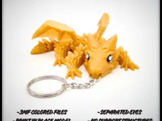 Shardscale Dragon Keychain