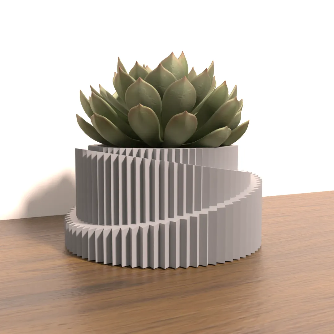 brutalist style planter