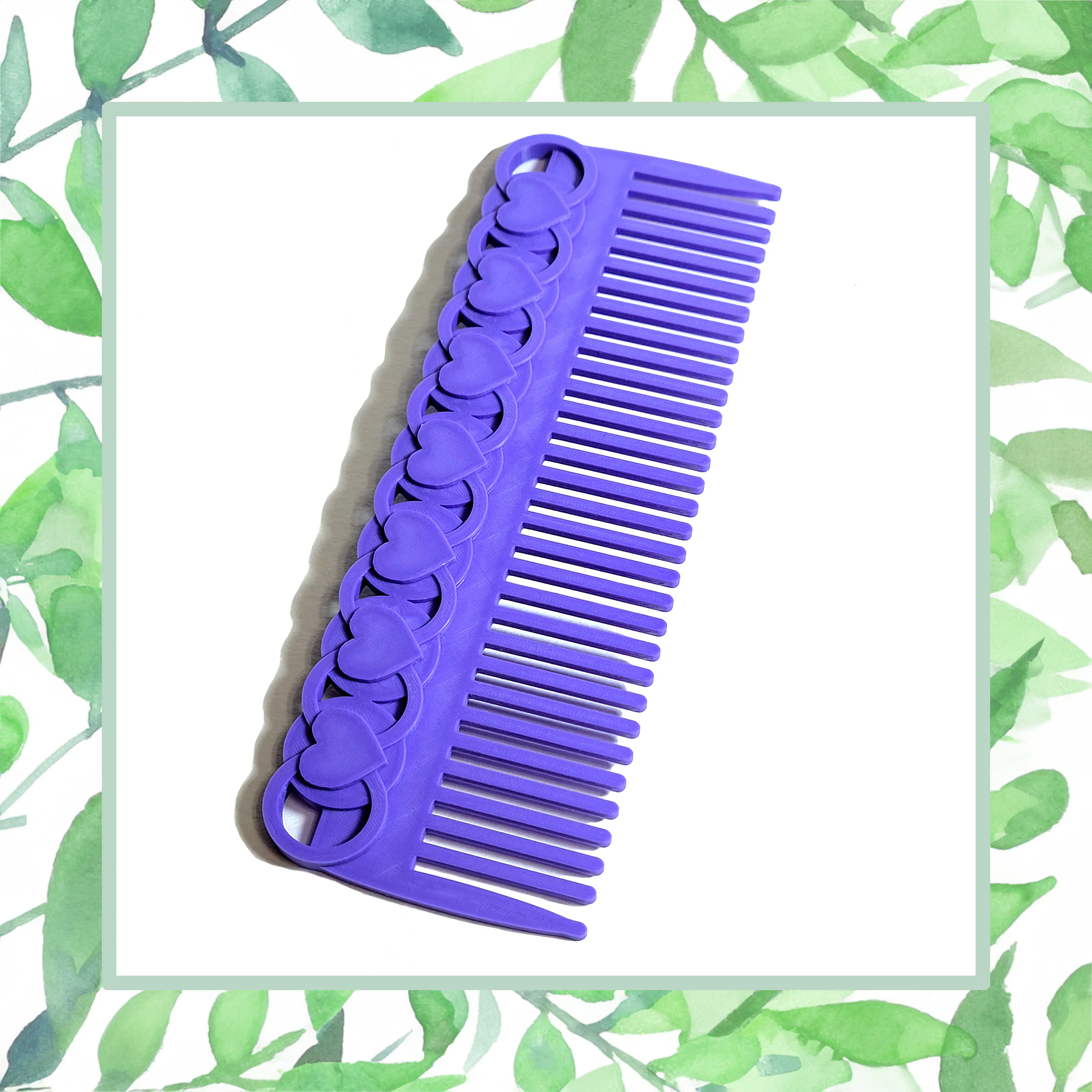 Penteado com corações e anéis - Fofo e romântico Impressão 3D .STL