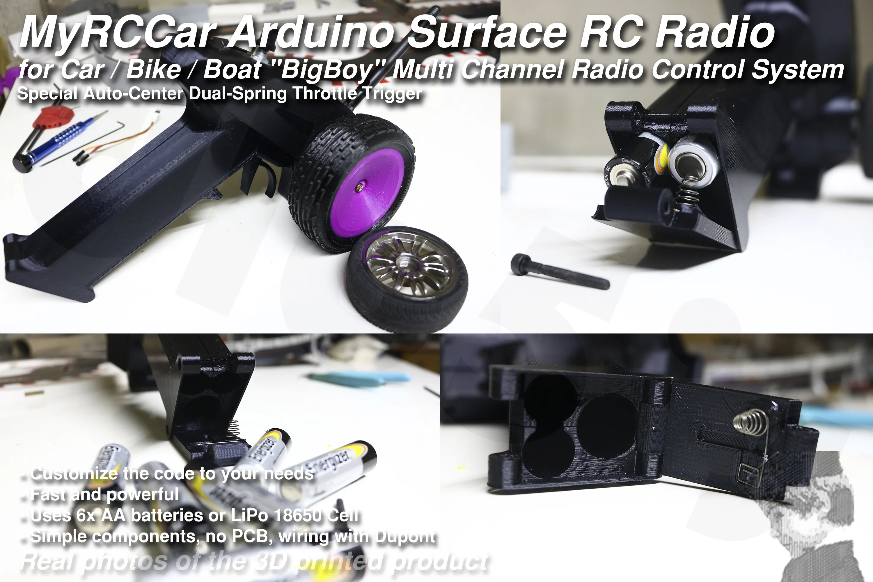 MyRCCar Arduino Surface Radio for RC Car / Bike / Boat