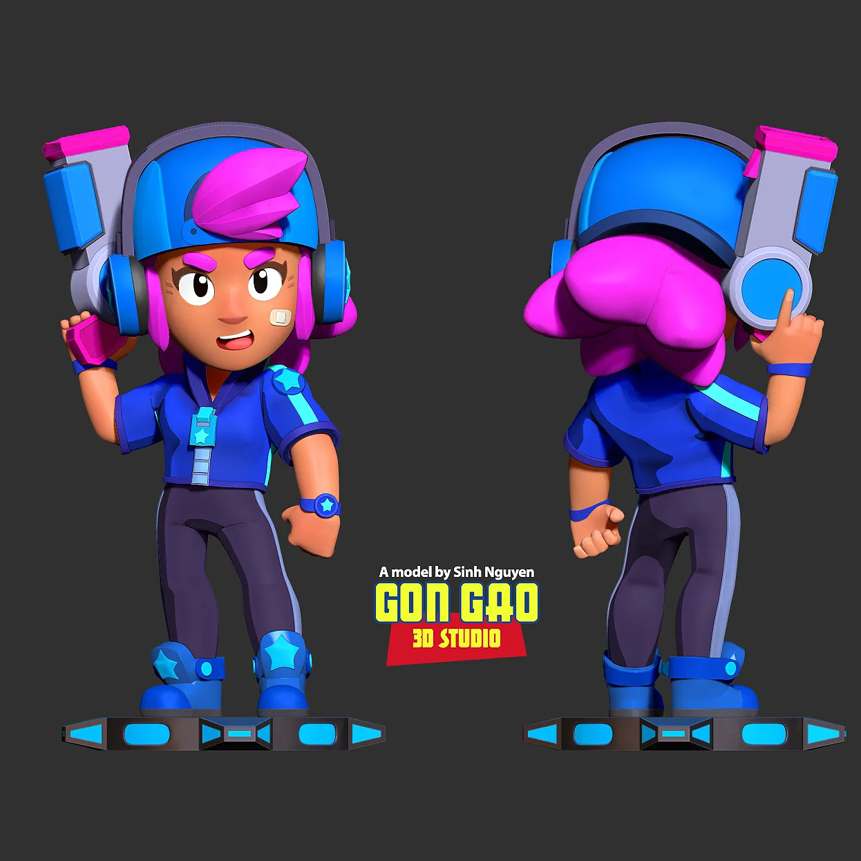 Star Shelly - Brawl Stars Fanart