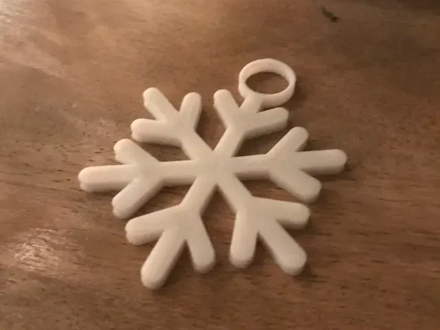 Nordic snowflake ornament