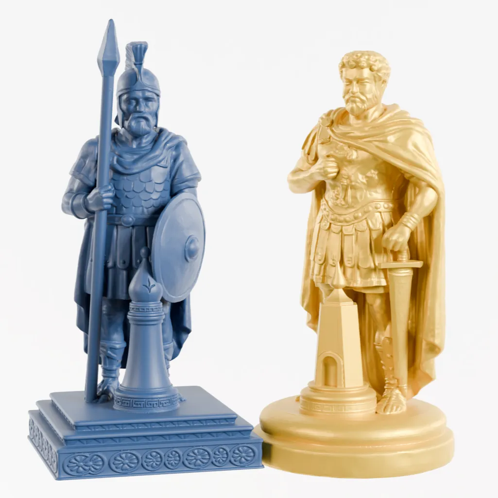 Roman vs Carthage, Historical Chess Set, 3D Printable STL-3