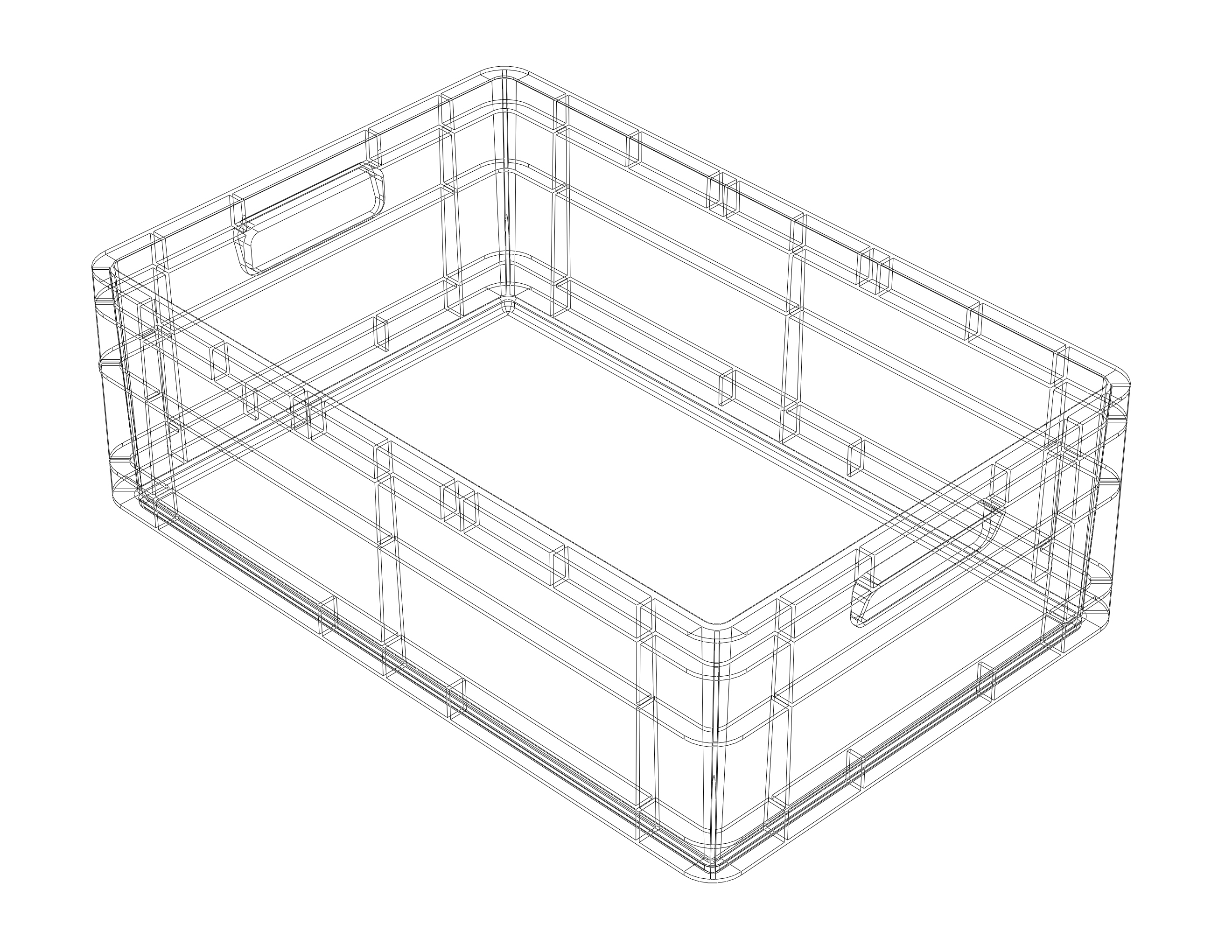 Stackable Storage Box Capacity 40 Liters | 3D models download ...