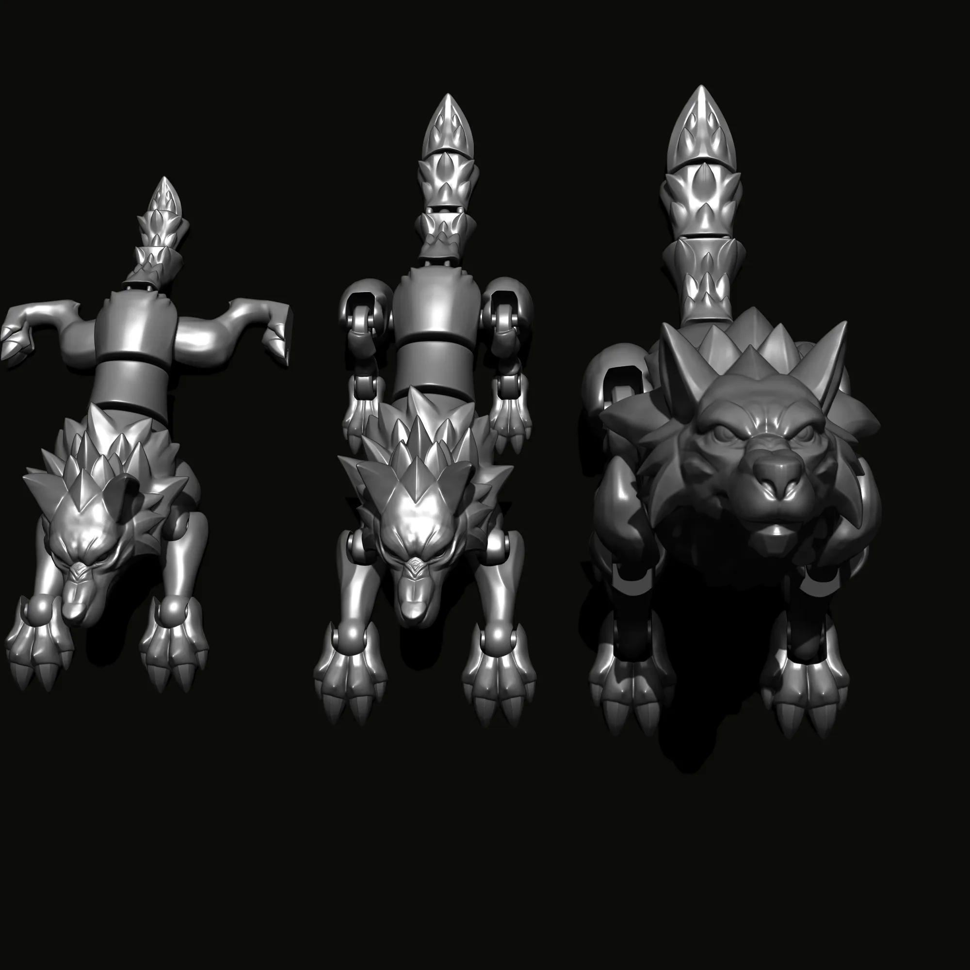 Articulated Wolf - Multiple Flexibility Versions