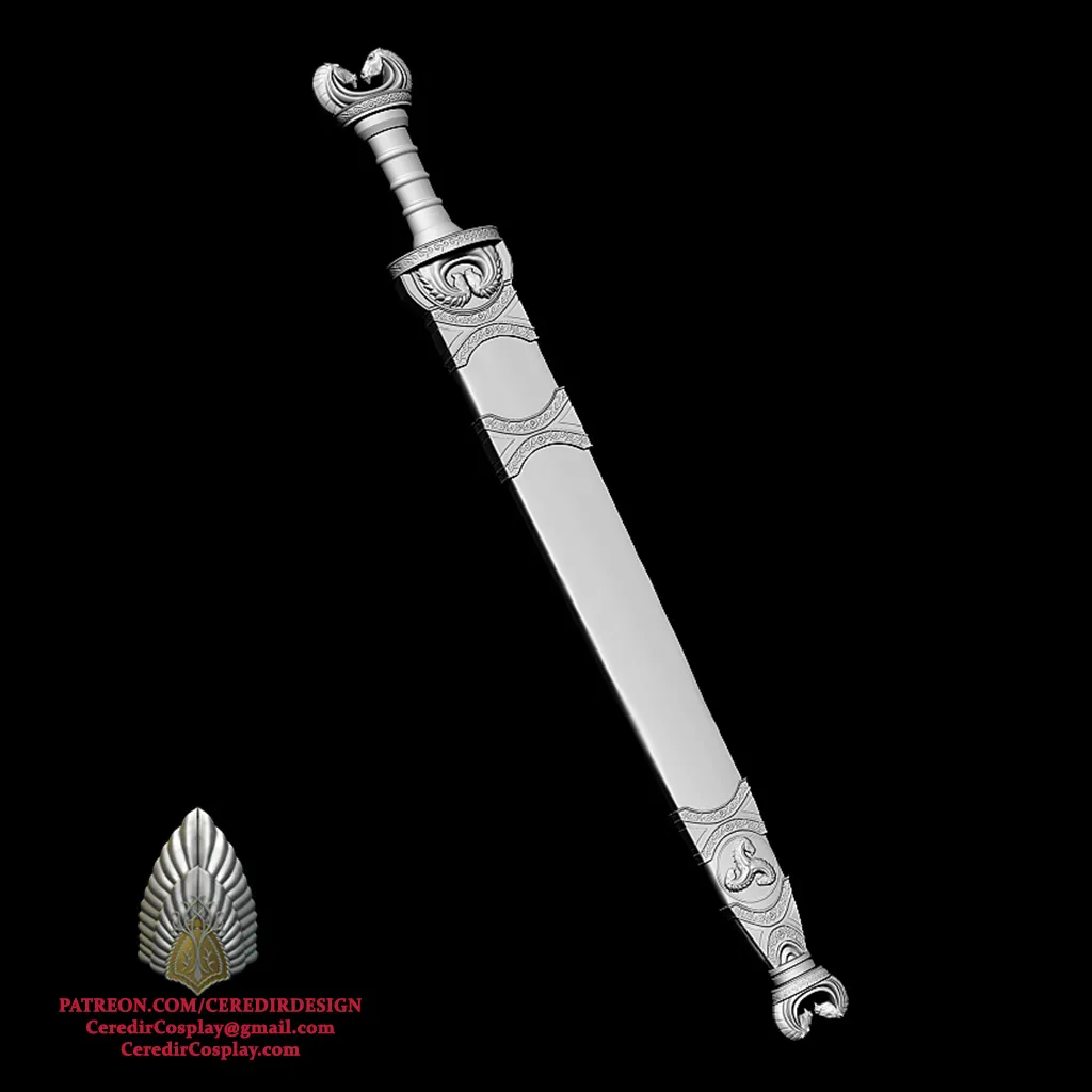 Hera Sword War of the Rohirrim lord of the rings 3D DIGITAL
